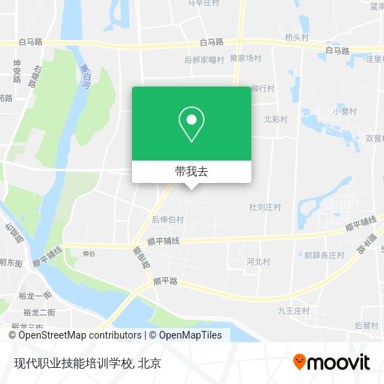现代职业技能培训学校地图
