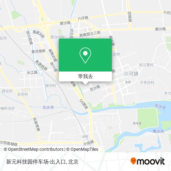 新元科技园停车场-出入口地图