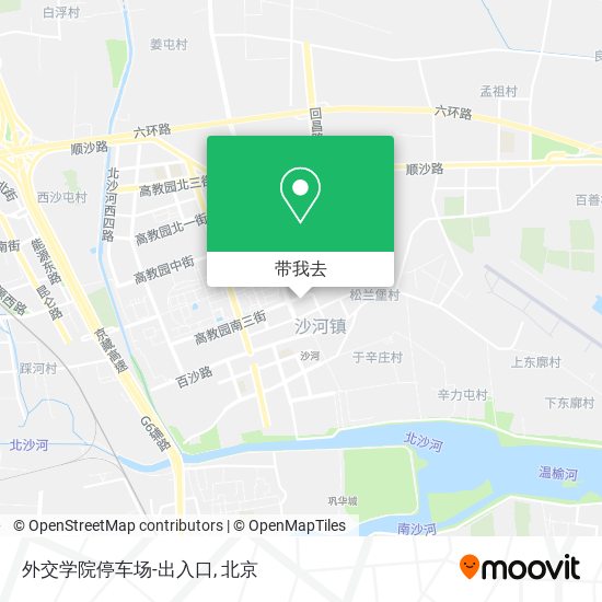 外交学院停车场-出入口地图