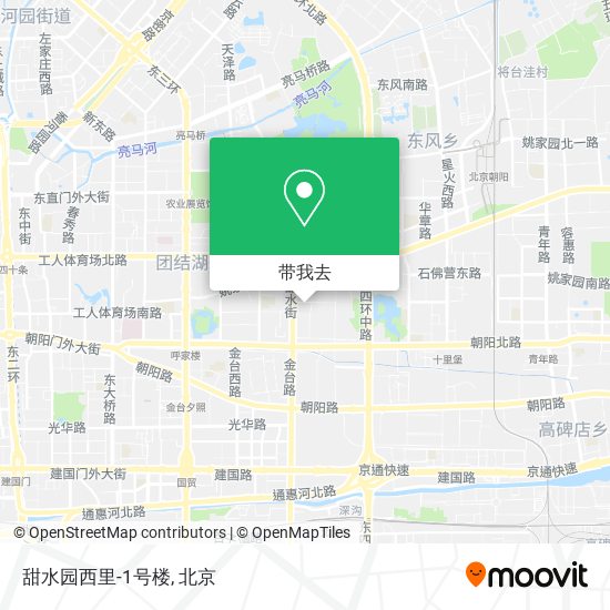 甜水园西里-1号楼地图