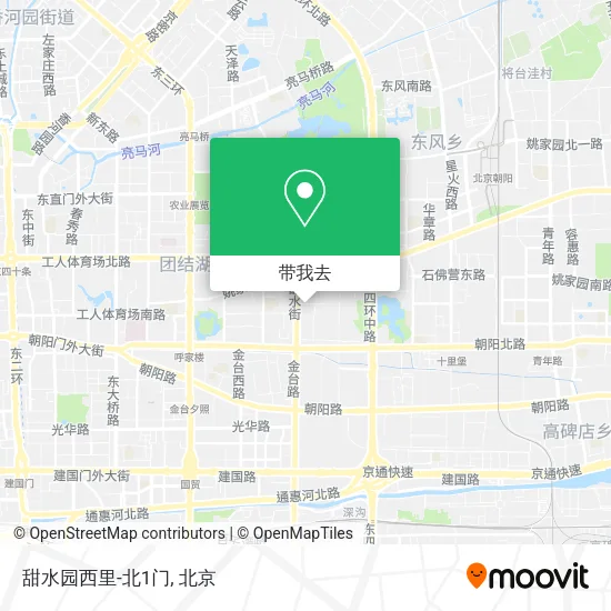 甜水园西里-北1门地图