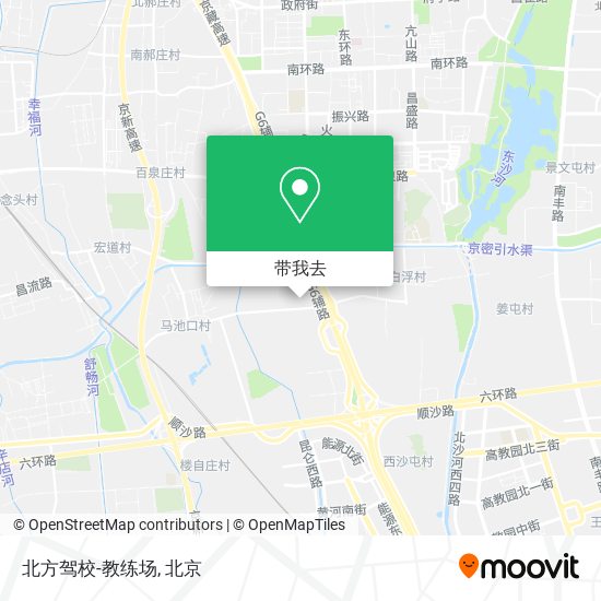 北方驾校-教练场地图
