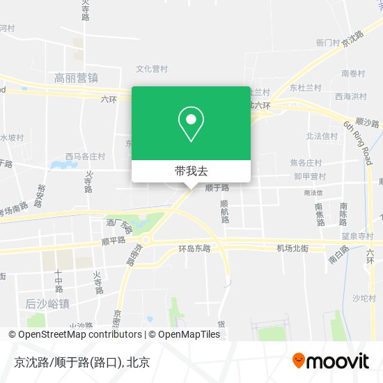 京沈路/顺于路(路口)地图