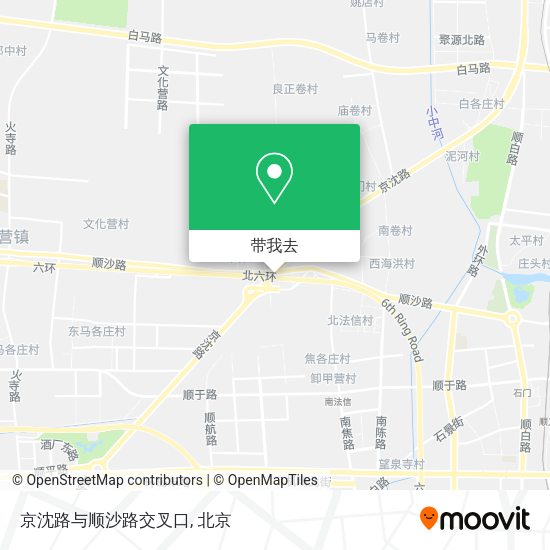 京沈路与顺沙路交叉口地图