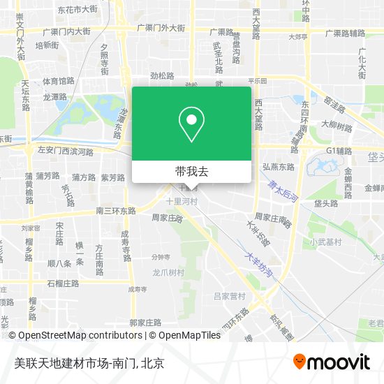 美联天地建材市场-南门地图