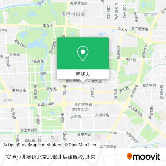 安博少儿英语北京总部北辰旗舰校地图