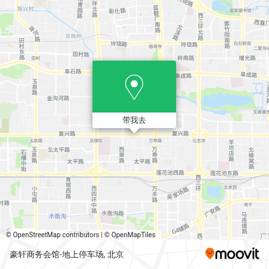 豪轩商务会馆-地上停车场地图