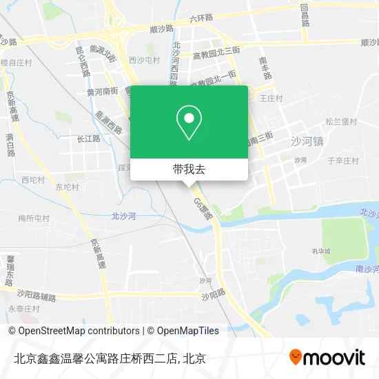 北京鑫鑫温馨公寓路庄桥西二店地图