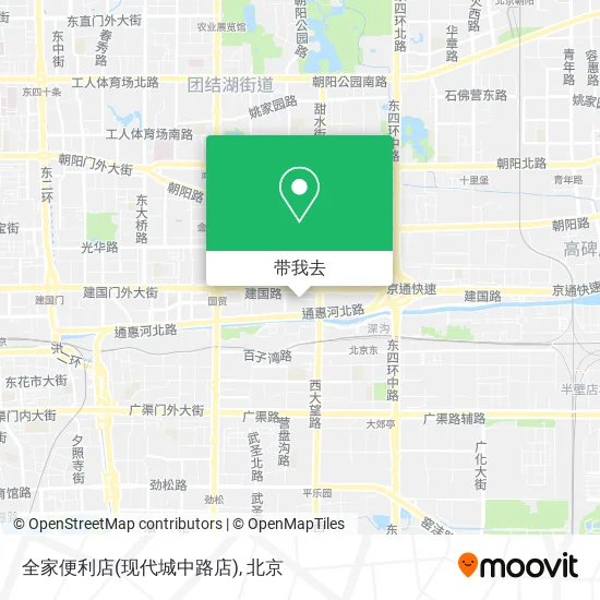 全家便利店(现代城中路店)地图