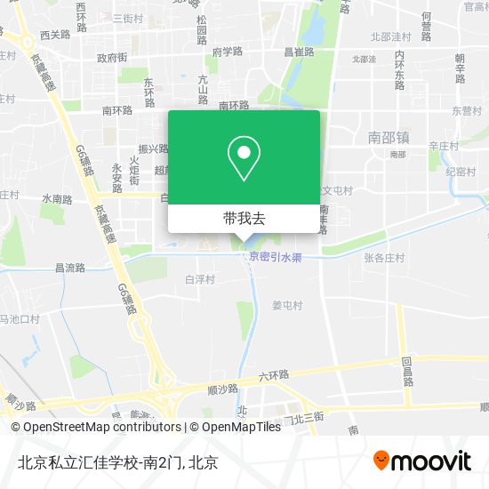 北京私立汇佳学校-南2门地图
