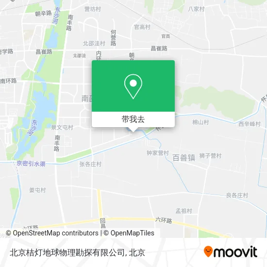 北京桔灯地球物理勘探有限公司地图