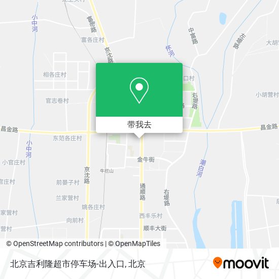 北京吉利隆超市停车场-出入口地图