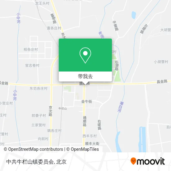 中共牛栏山镇委员会地图