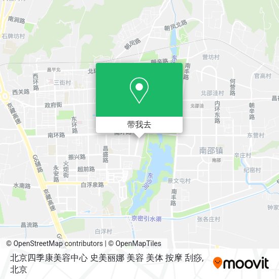 北京四季康美容中心 史美丽娜 美容 美体 按摩 刮痧地图