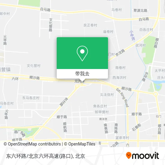 东六环路/北京六环高速(路口)地图