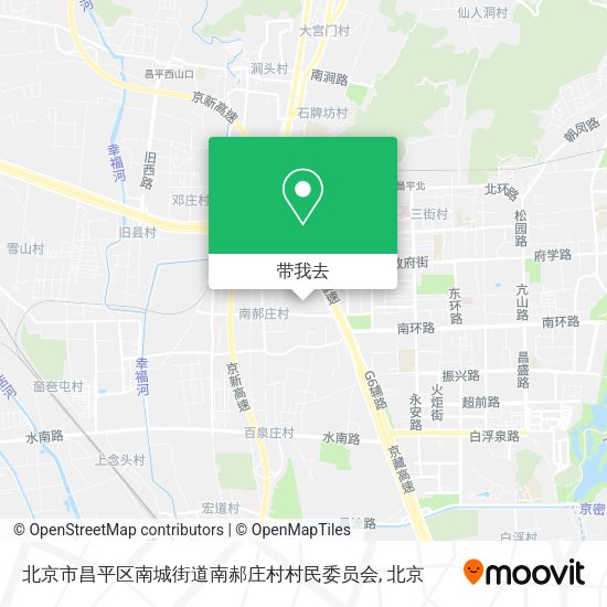 北京市昌平区南城街道南郝庄村村民委员会地图