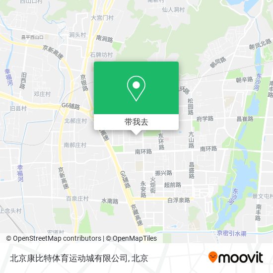 北京康比特体育运动城有限公司地图