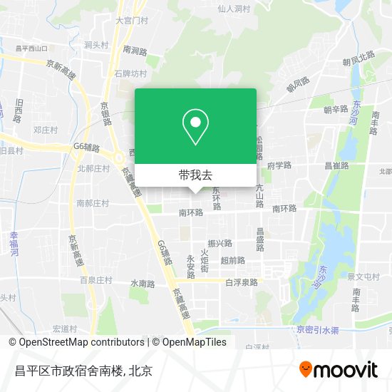 昌平区市政宿舍南楼地图