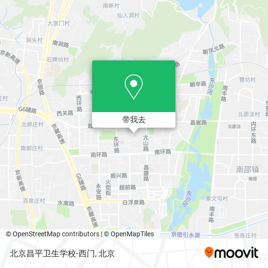 北京昌平卫生学校-西门地图