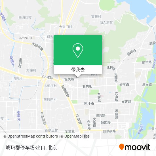 琥珀郡停车场-出口地图