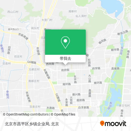 北京市昌平区乡镇企业局地图