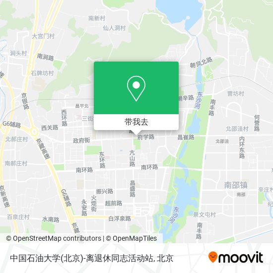 中国石油大学(北京)-离退休同志活动站地图