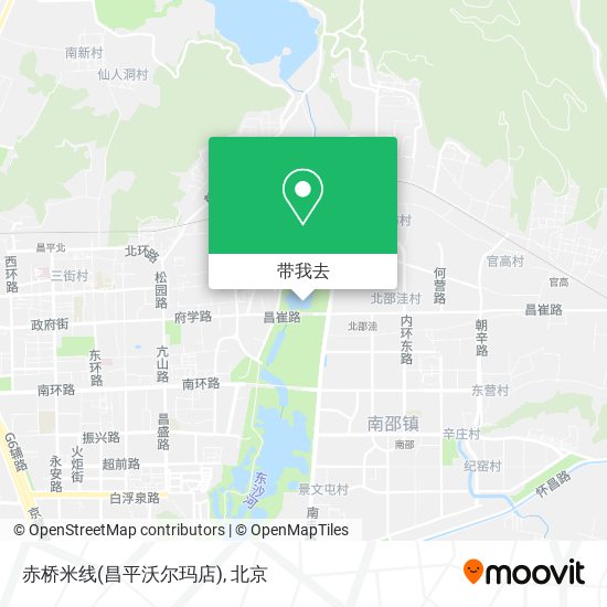 赤桥米线(昌平沃尔玛店)地图