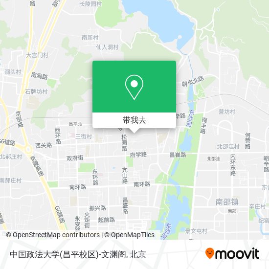 中国政法大学(昌平校区)-文渊阁地图