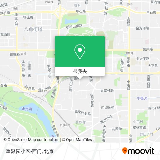 重聚园小区-西门地图