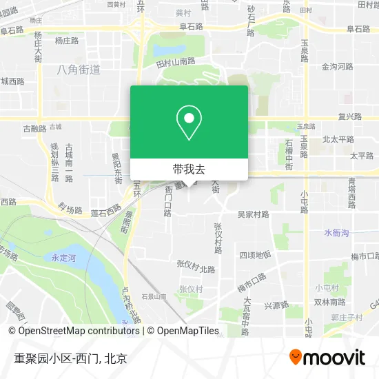 重聚园小区-西门地图