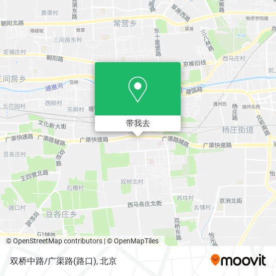 双桥中路/广渠路(路口)地图