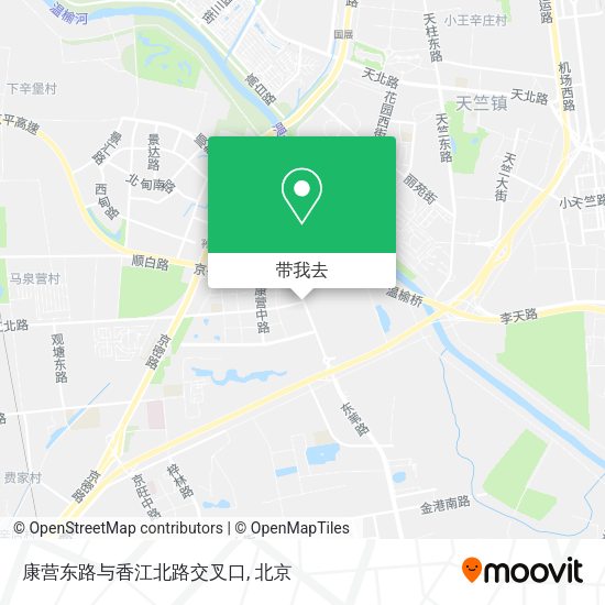 康营东路与香江北路交叉口地图