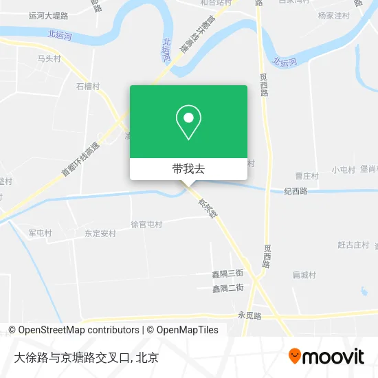 大徐路与京塘路交叉口地图
