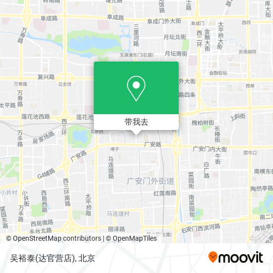 吴裕泰(达官营店)地图