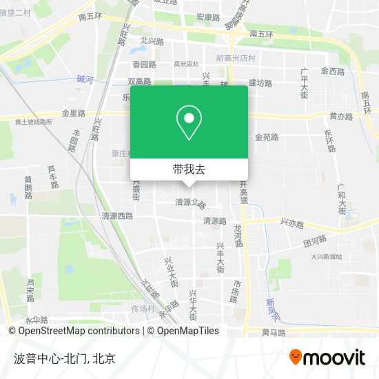 波普中心-北门地图