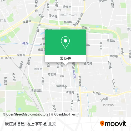 康庄路首邑-地上停车场地图