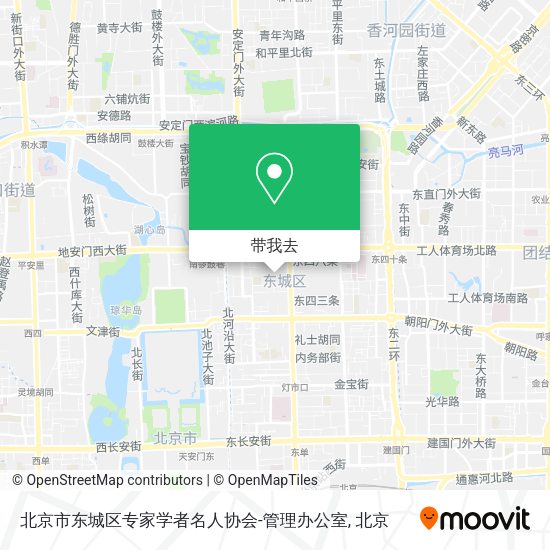 北京市东城区专家学者名人协会-管理办公室地图
