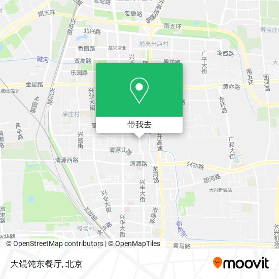 大馄饨东餐厅地图