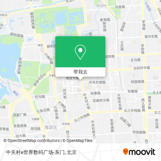 中关村e世界数码广场-东门地图