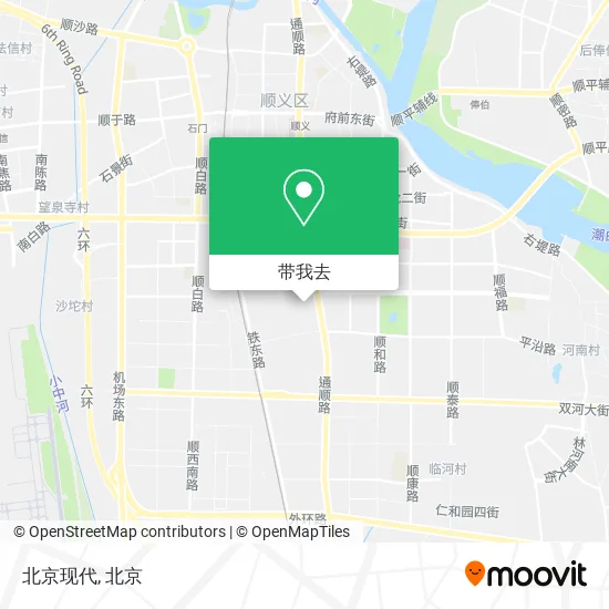北京现代地图