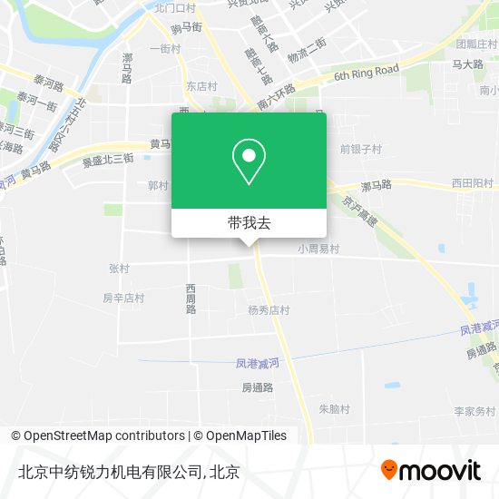 北京中纺锐力机电有限公司地图