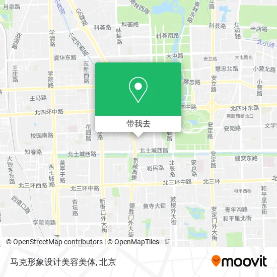 马克形象设计美容美体地图
