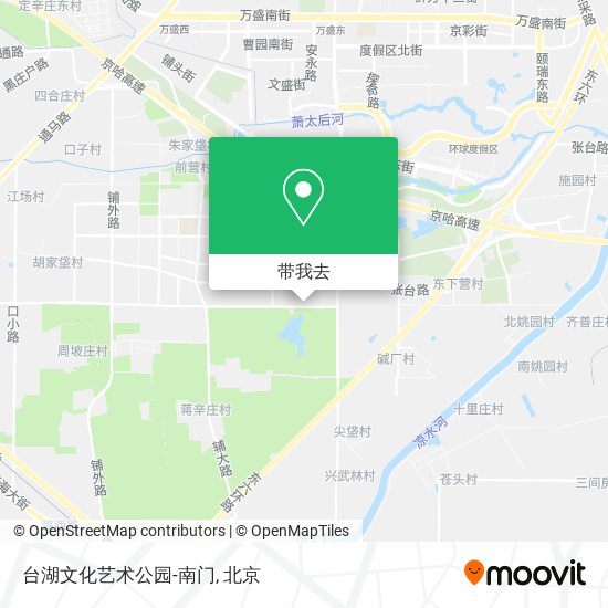 台湖文化艺术公园-南门地图