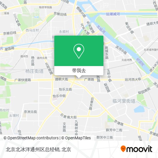 北京北冰洋通州区总经销地图