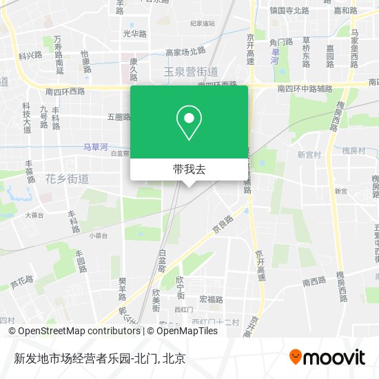 新发地市场经营者乐园-北门地图