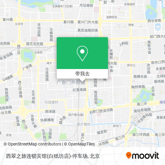 西翠之旅连锁宾馆(白纸坊店)-停车场地图
