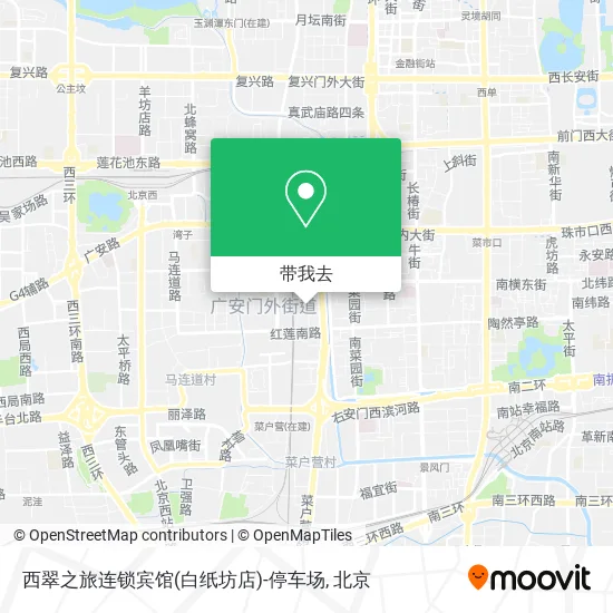 西翠之旅连锁宾馆(白纸坊店)-停车场地图