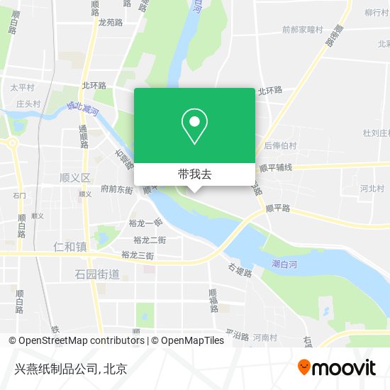 兴燕纸制品公司地图