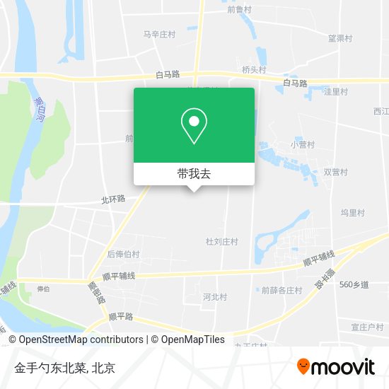金手勺东北菜地图