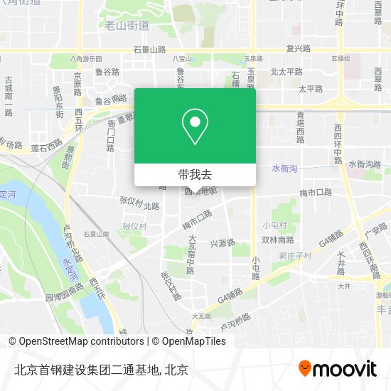 北京首钢建设集团二通基地地图